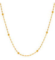Womens Artificial ballchain necklace long length in metal 
F9 quality