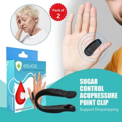 Sugar Control LI4 Acupressure Point Clip - Wearable Hand Massager-(Pack of 2)