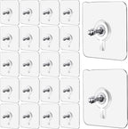 Wall Mount Screw Hooks for Kitchen Bathroom Bedroom Living Room 20 Pcs