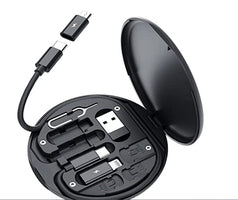 Mini Multi-Functional Fast Charging Data Cable Set (Pack of 1)