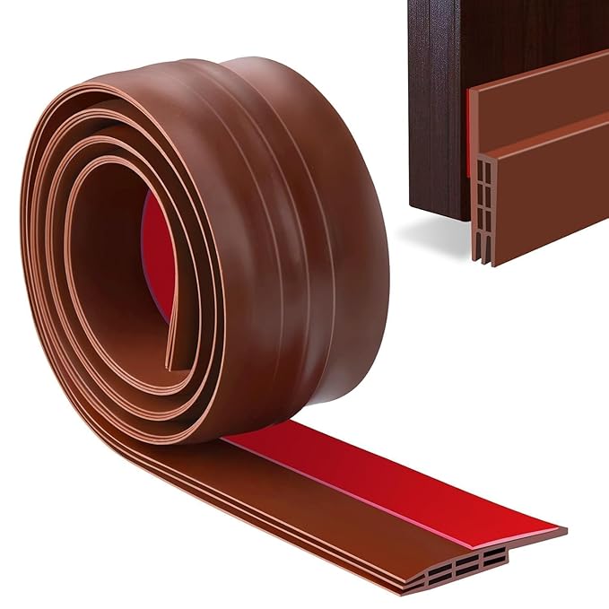 Door Gap Filler for Bottom of Door | Silicone Door Bottom Sealing Strip with Strong Adhesive - UNOFLASH