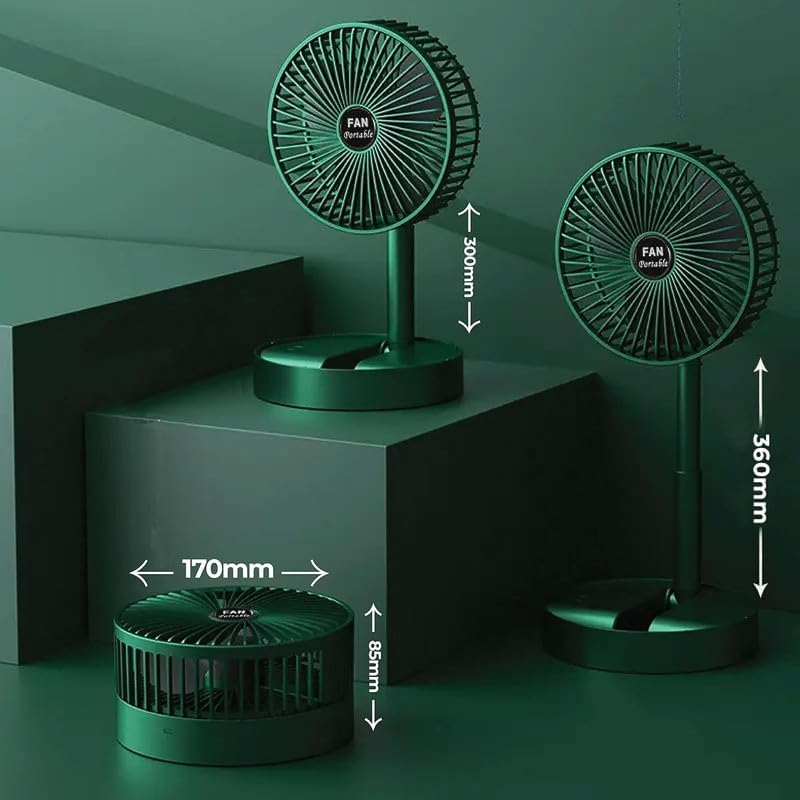Mini Foldable USB Rechargeable Desk Fan Electric Desktop Fan - UNOFLASH