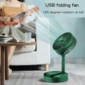 Mini Foldable USB Rechargeable Desk Fan Electric Desktop Fan - UNOFLASH