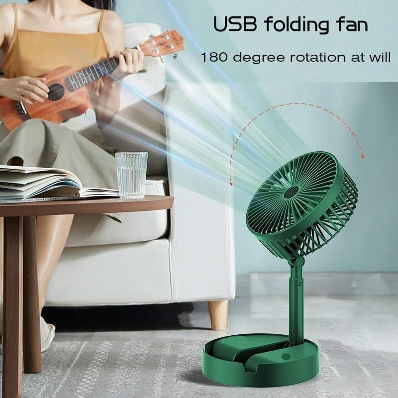 Mini Foldable USB Rechargeable Desk Fan Electric Desktop Fan - UNOFLASH