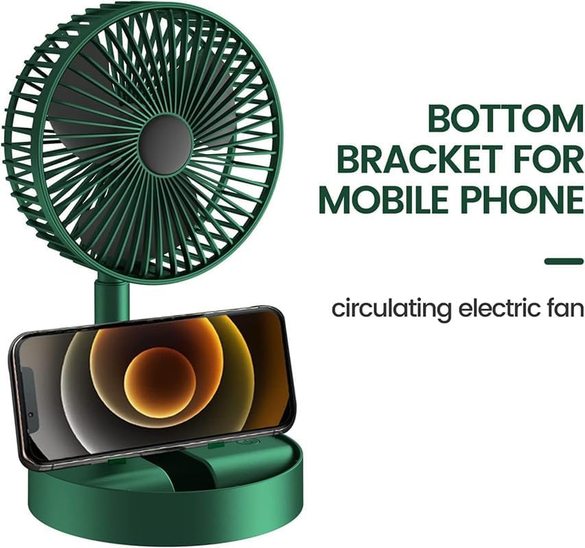 Mini Foldable USB Rechargeable Desk Fan Electric Desktop Fan - UNOFLASH