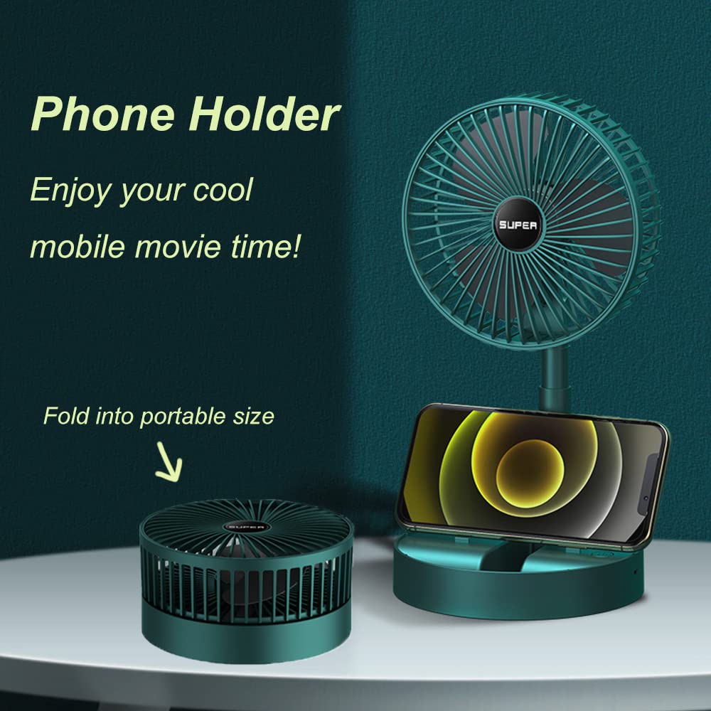 Powerful Rechargeable High-Speed Table Desk Fan - UNOFLASH