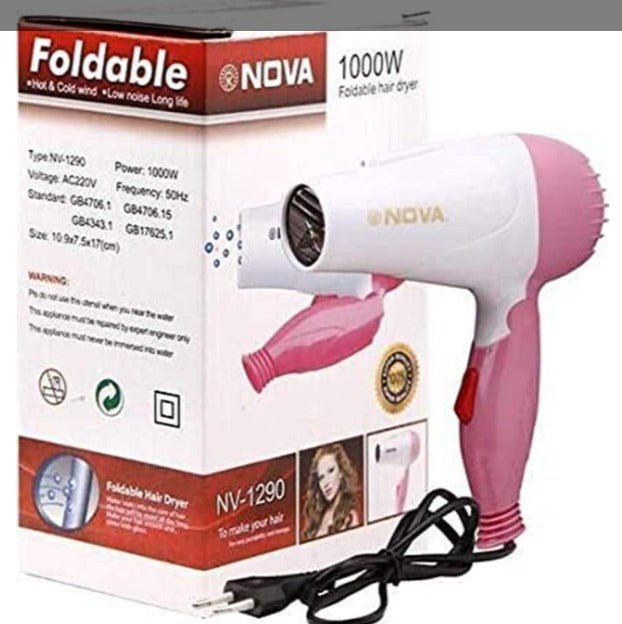 Professional Folding Hair Dryer - 2 Speed Control - UNOFLASH
