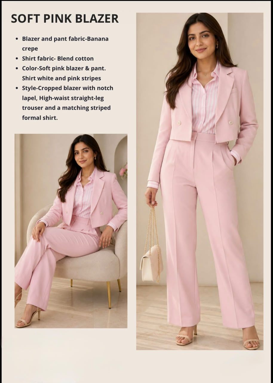 Soft pink blazer