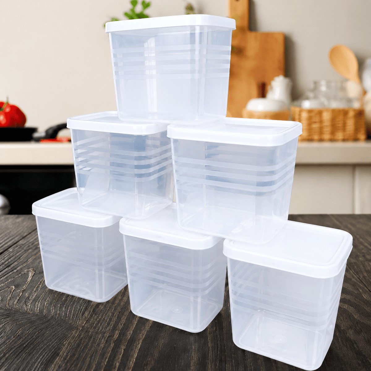 Unbreakable kitchen storage Basket (Pack of 6) - UNOFLASH